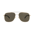 Gucci Aviator-Frame Metal Sunglasses — Gold