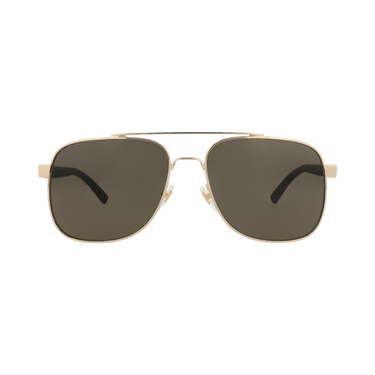 Gucci Aviator-Frame Metal Sunglasses — Gold