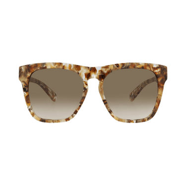 Chloé Square-Frame Recycled Acetate Sunglasses — Brown