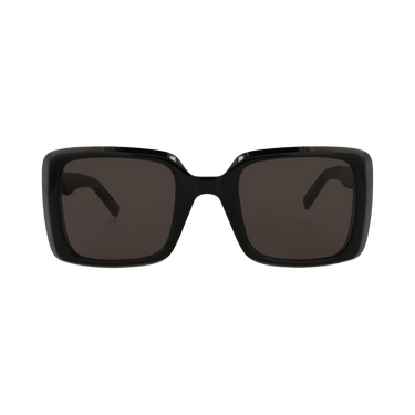 Saint Laurent Square-Frame Acetate Sunglasses — Black