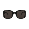 Saint Laurent Square-Frame Acetate Sunglasses — Black