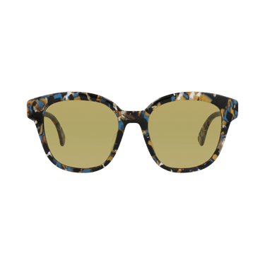 Kenzo Round-Frame Acetate Sunglasses — Brown