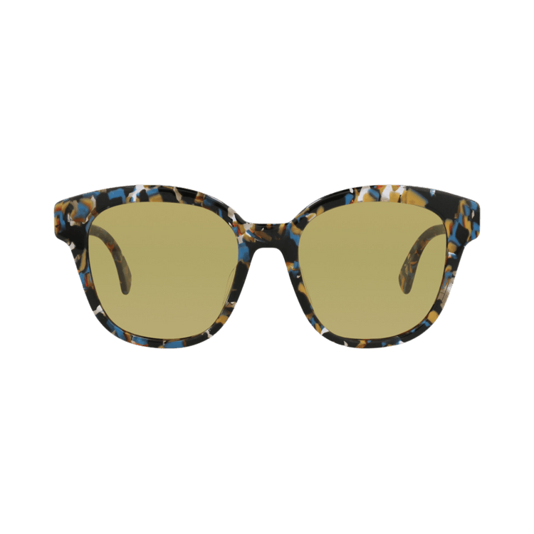Kenzo Round-Frame Acetate Sunglasses — Brown