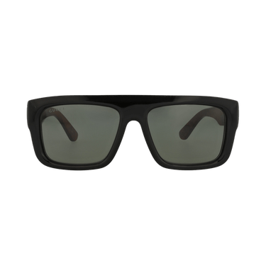 Gucci Square-Frame Recycled Acetate Sunglasses — Black