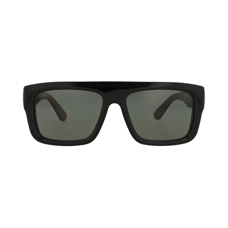 Gucci Square-Frame Recycled Acetate Sunglasses — Black