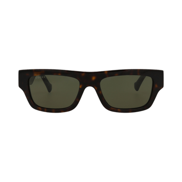 Gucci Square-Frame Recycled Acetate Sunglasses — Brown