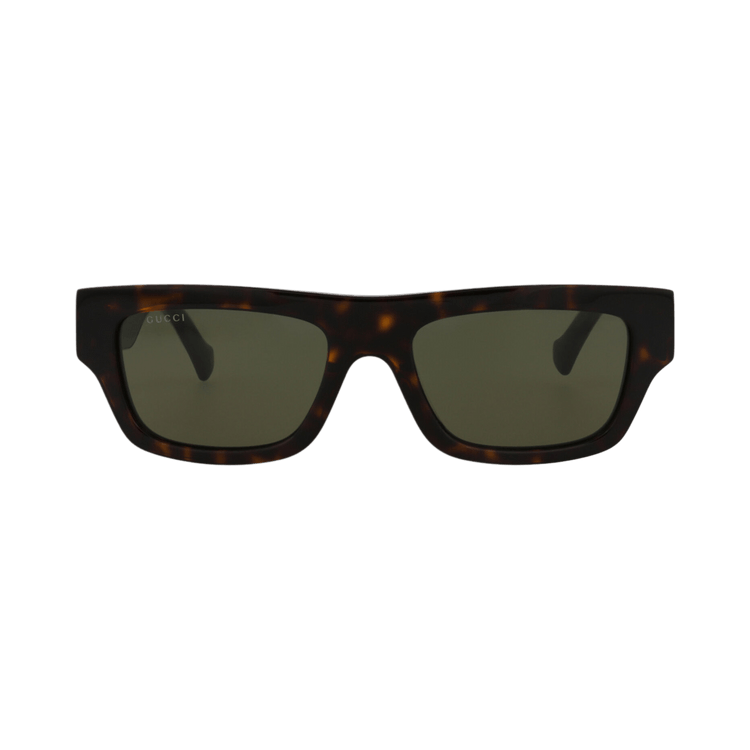 Gucci Square-Frame Recycled Acetate Sunglasses — Brown
