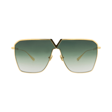 Valentino Aviator-Frame Metal Sunglasses — Gold