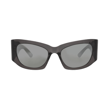 Balenciaga Cat Eye-Frame Recycled Acetate Sunglasses — Grey
