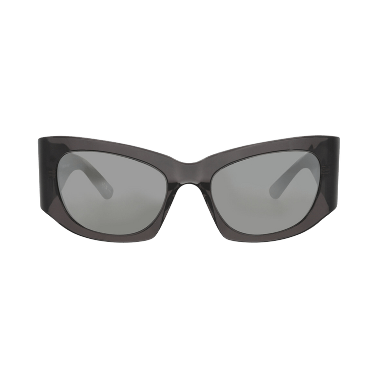 Balenciaga Cat Eye-Frame Recycled Acetate Sunglasses — Grey