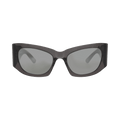 Balenciaga Cat Eye-Frame Recycled Acetate Sunglasses — Grey
