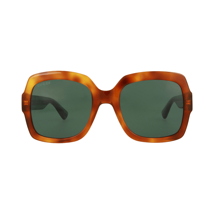 Gucci Square-Frame Acetate Sunglasses — Brown