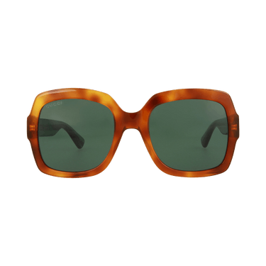 Gucci Square-Frame Acetate Sunglasses — Brown