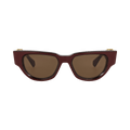 Valentino Cat Eye-Frame Acetate Sunglasses — Brown