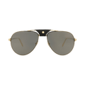 Cartier Aviator-Frame Metal Sunglasses — Gold