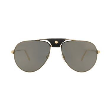 Cartier Aviator-Frame Metal Sunglasses — Gold