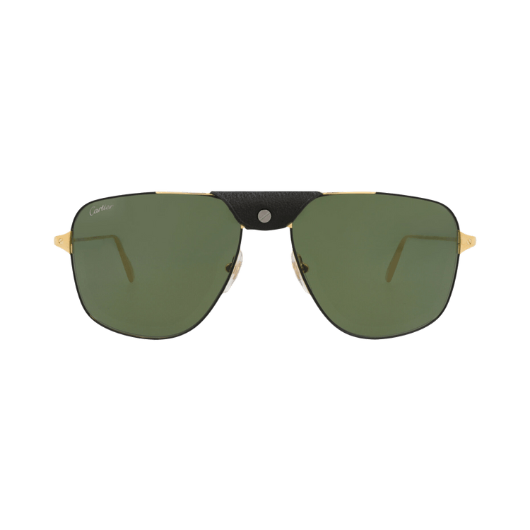 Cartier Aviator-Frame Metal Sunglasses — Gold