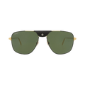 Cartier Aviator-Frame Metal Sunglasses — Gold