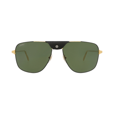 Cartier Aviator-Frame Metal Sunglasses — Gold