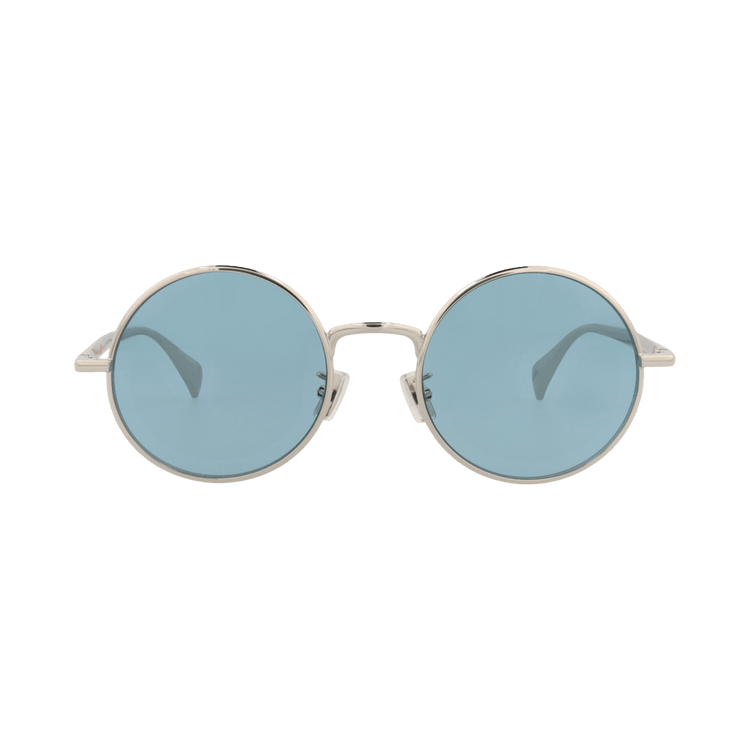 Kenzo Round-Frame Metal Sunglasses — Silver