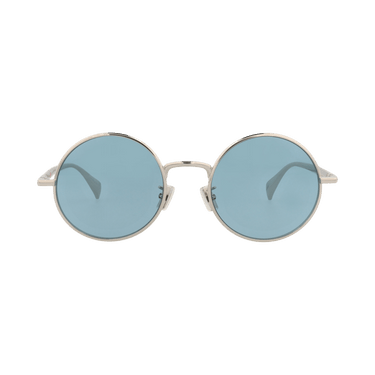 Kenzo Round-Frame Metal Sunglasses — Silver