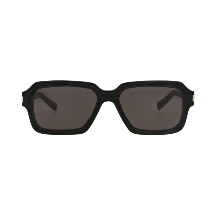 Saint Laurent Square-Frame Recycled Acetate Sunglasses — Black