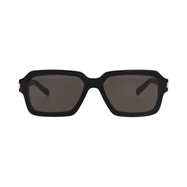 Saint Laurent Square-Frame Recycled Acetate Sunglasses — Black