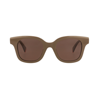 Kenzo Square-Frame Acetate Sunglasses — Tan