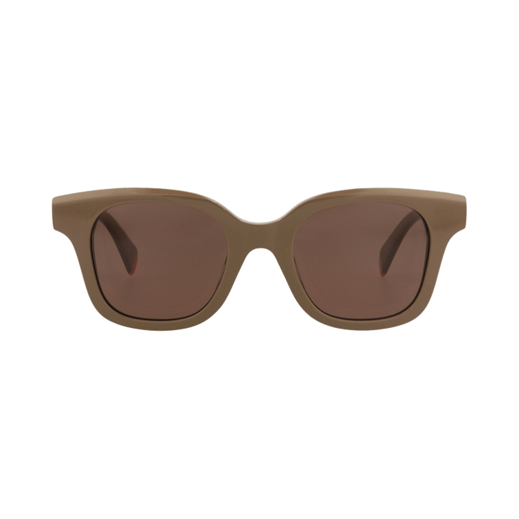 Kenzo Square-Frame Acetate Sunglasses — Tan