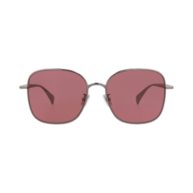 Kenzo Square-Frame Metal Sunglasses — Silver