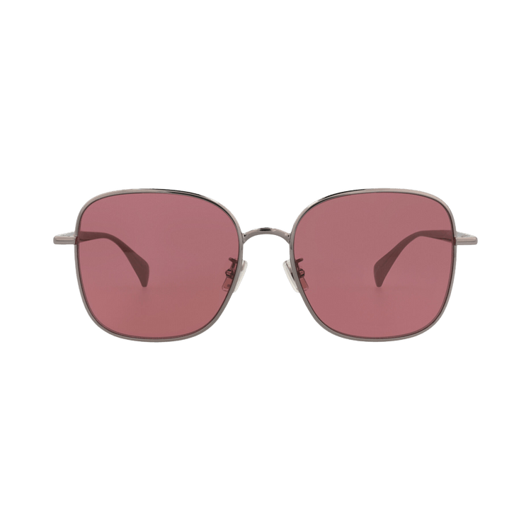 Kenzo Square-Frame Metal Sunglasses — Silver