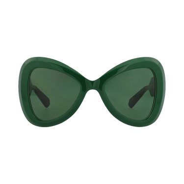 Valentino Cat Eye-Frame Acetate Sunglasses — Green