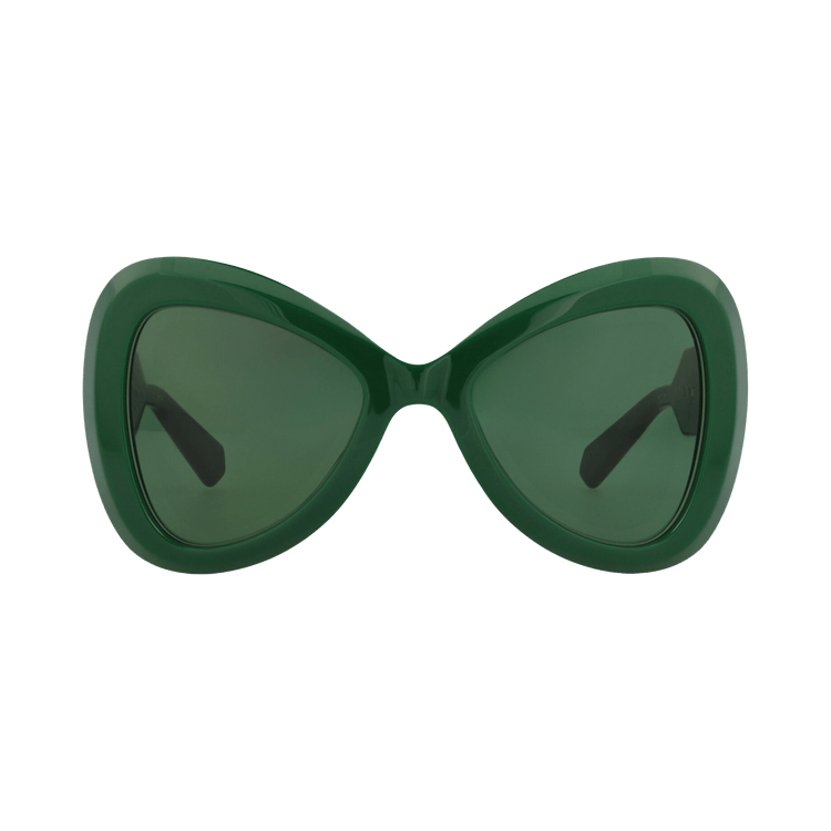 Valentino Cat Eye-Frame Acetate Sunglasses — Green