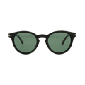 Cartier C De Round-Frame Acetate Sunglasses — Black