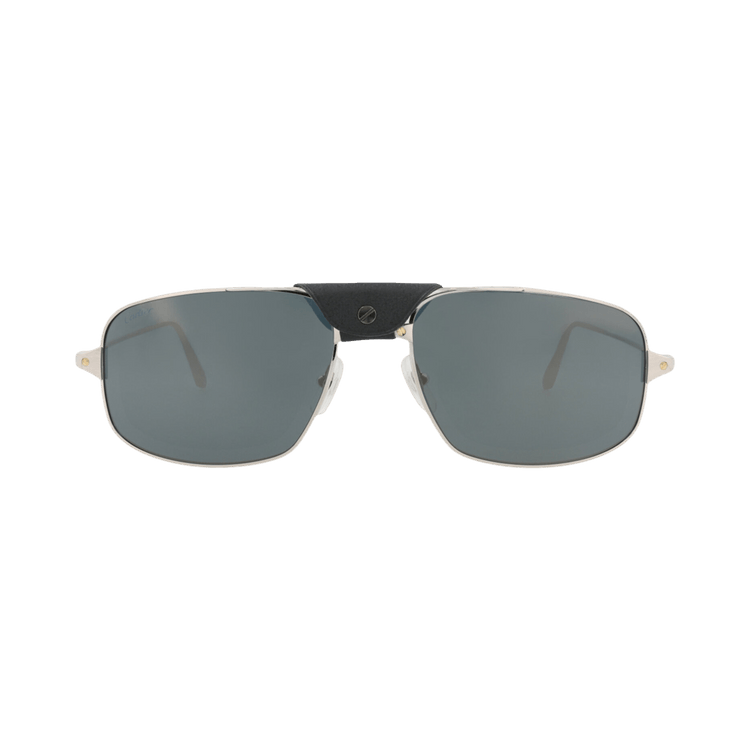 Cartier Aviator-Frame Metal Sunglasses — Silver