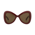 Valentino Cat Eye-Frame Acetate Sunglasses — Brown