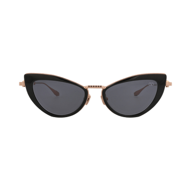 Valentino Cat Eye-Frame Acetate/Metal Sunglasses — Black