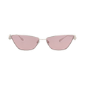 Valentino Cat Eye-Frame Acetate Sunglasses — Silver