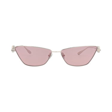 Valentino Cat Eye-Frame Acetate Sunglasses — Silver