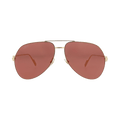 Cartier Aviator-Frame Metal Sunglasses — Gold