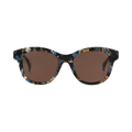 Kenzo Round-Frame Acetate Sunglasses — Brown