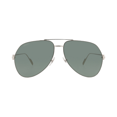 Cartier Aviator-Frame Metal Sunglasses — Silver