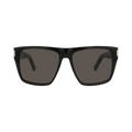 Saint Laurent Square-Frame Acetate Sunglasses — Black