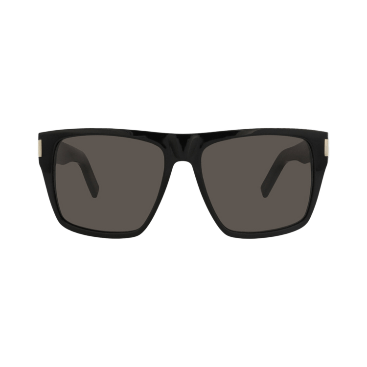 Saint Laurent Square-Frame Acetate Sunglasses — Black