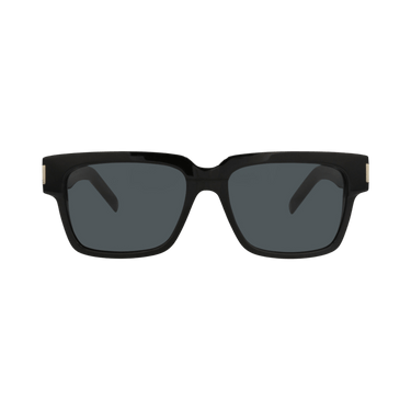 Saint Laurent Square-Frame Recycled Acetate Sunglasses — Black