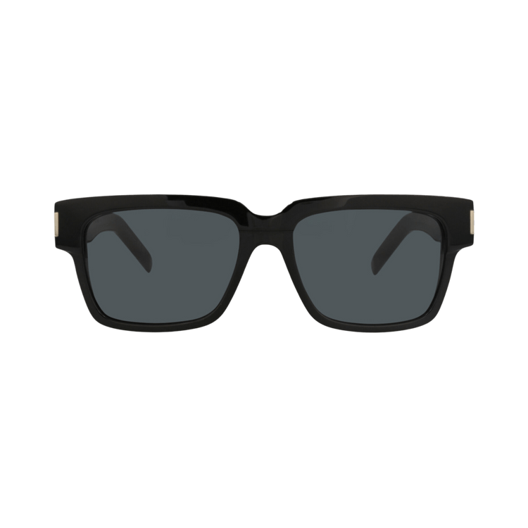 Saint Laurent Square-Frame Recycled Acetate Sunglasses — Black