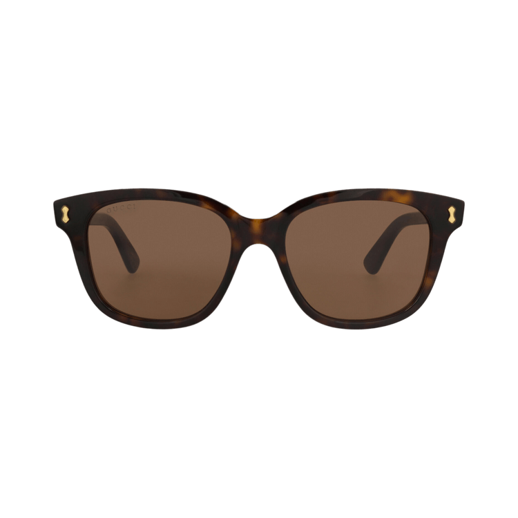 Gucci Square-Frame Recycled Acetate Sunglasses — Brown