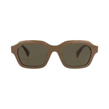 Kenzo Square-Frame Acetate Sunglasses — Tan