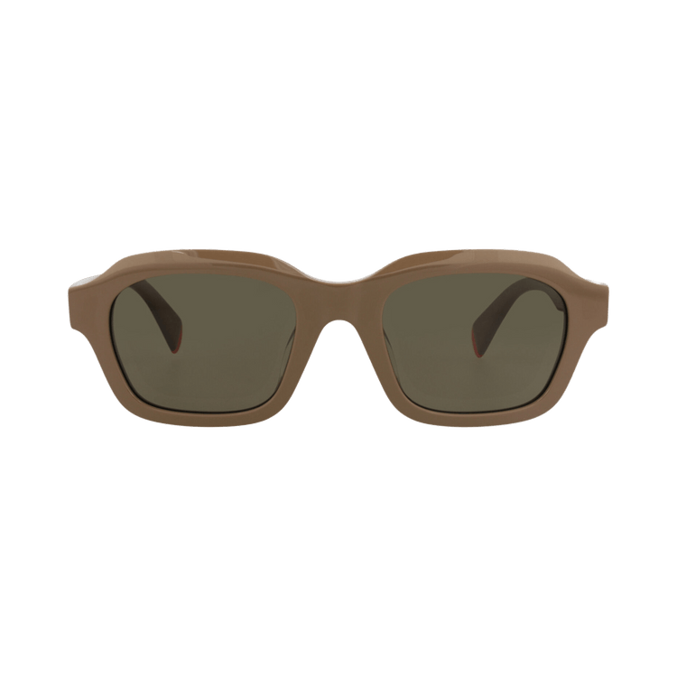 Kenzo Square-Frame Acetate Sunglasses — Tan