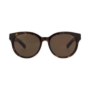 Gucci Round-Frame Recycled Acetate Sunglasses — Brown